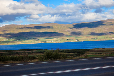 冰岛欧洲令人难以置信的风景中美丽的道路