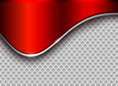 抽象商业背景优雅的银红色矢量插图。