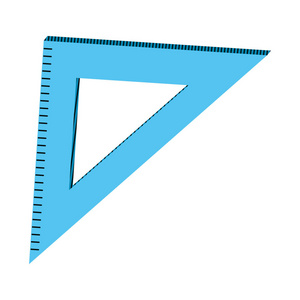 方格尺学校工具教育矢量图
