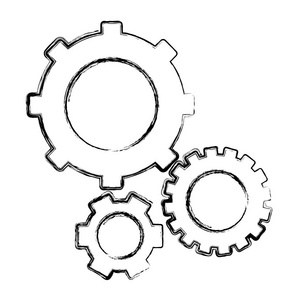 工程齿轮机械工业加工矢量图图片