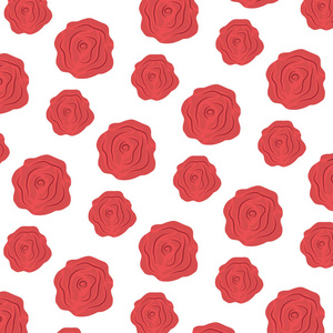 美丽的异国玫瑰花瓣背景矢量插图