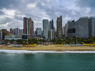旅行记忆的福塔莱萨市,巴西塞拉州南美洲.旅游主题.参观和记忆的地方.