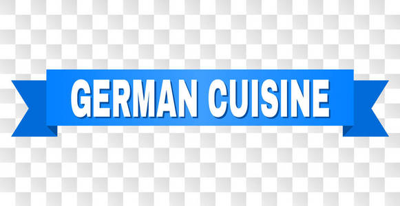 蓝色磁带与德国烹饪的描述