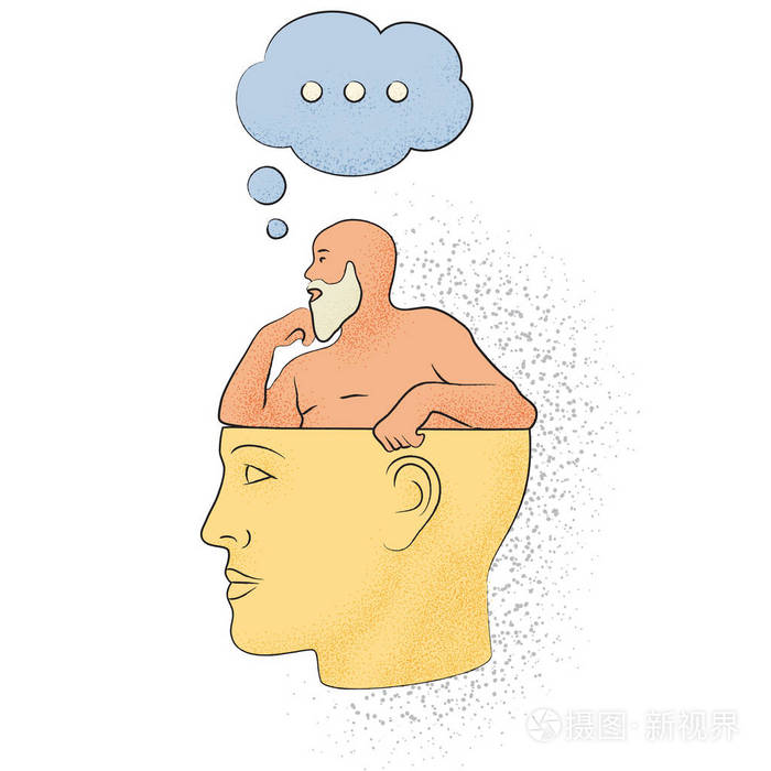 哲学知识的象征性绘画