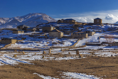 阿塞拜疆Gryz村全景图