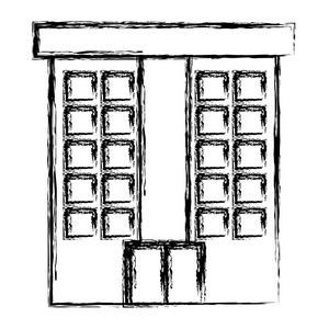 用窗式矢量图建造城市