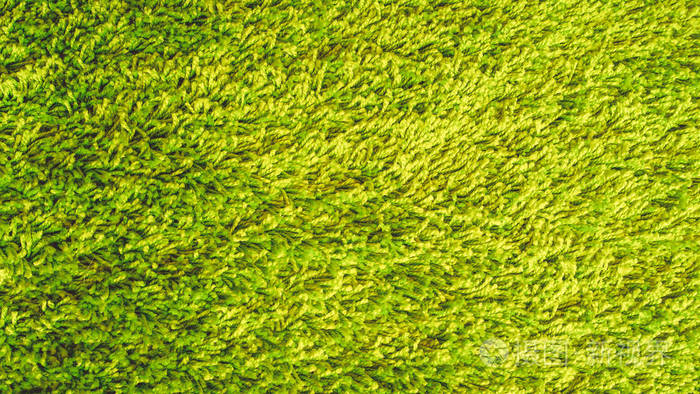 绿色纹理的纱线和织物近距离拍摄的地毯. 绿色背景