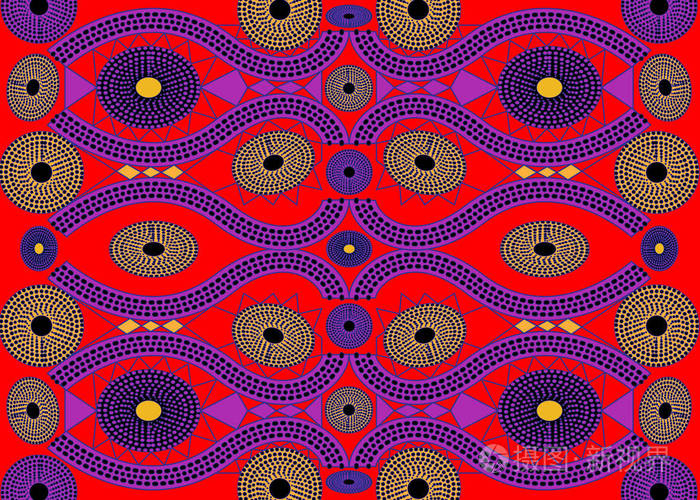 矢量纹理非洲纺织安卡拉时尚风格. 帕雷奥包裹裙蜡染风格