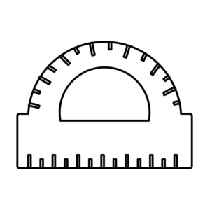 线输送尺教育学校用具矢量图