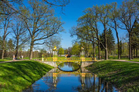 s park in Tsarskoe Selo Pushkin, Saint Petersburg, Russia