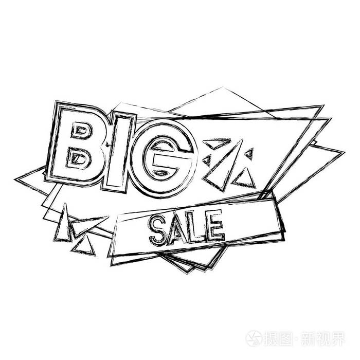 大减价促销标签信息矢量插图插画-正版商用图片18abng-摄图新视界