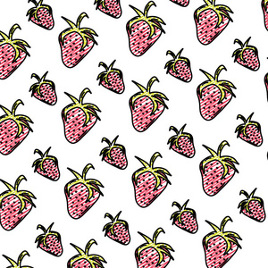 美味草莓有机果实本底图