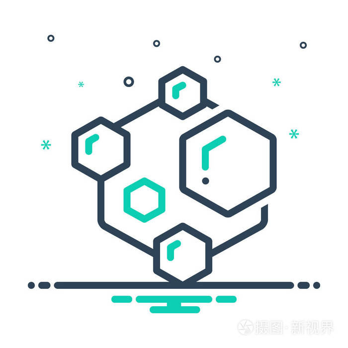 混合颜色图标的模块化雕刻