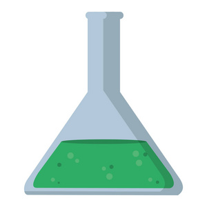 埃伦迈耶化学科学实验矢量图
