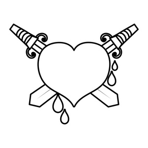 剑刺心图片-剑刺心素材-剑刺心插画-摄图新视界