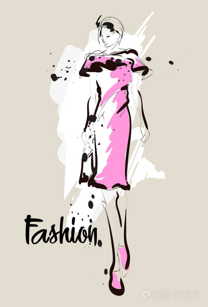 时装模特模特儿