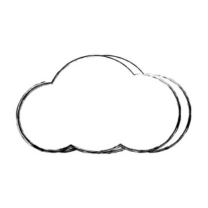 大自然蓬松的云气象矢量插图