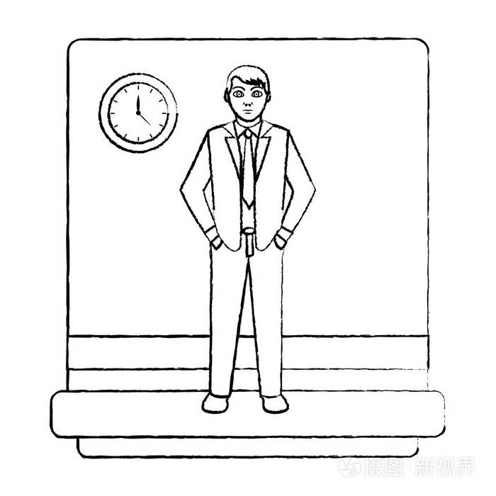 职业商人经理现代职业矢量图插画-正版商用图片18b5wb-摄图新视界