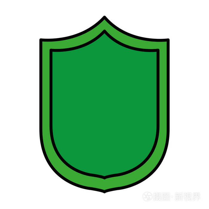 彩色安全屏蔽保护网页访问矢量图