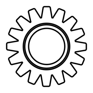 工业齿轮工程机械过程矢量图