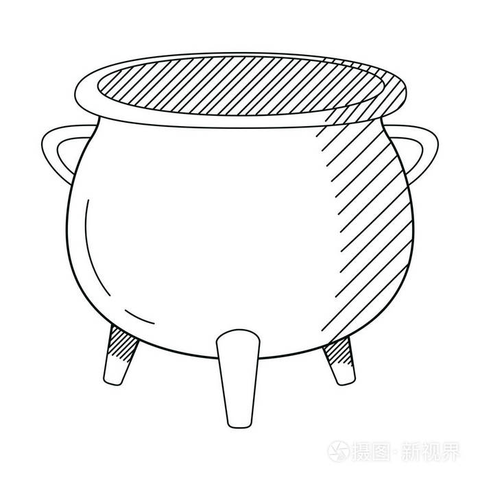 线锅大锅实物庆典矢量图插画-正版商用图片18bd2n-摄图新视界