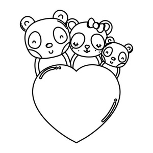 熊猫与心图片-熊猫与心素材-熊猫与心插画-摄图新视界