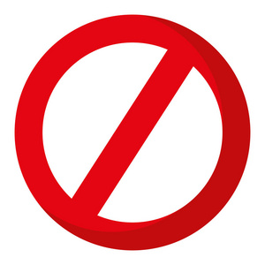 圆圈禁止警告警告标志矢量插图照片