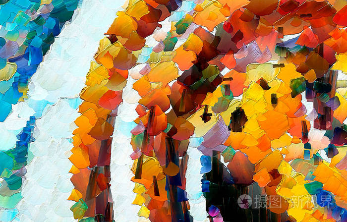 抽象颜色背景.精美的艺术品.印象主义风格抽象.现代超现实主义绘画.