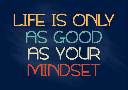 学习心态生活只有你的心态好.动机短语.设计矢量图照片