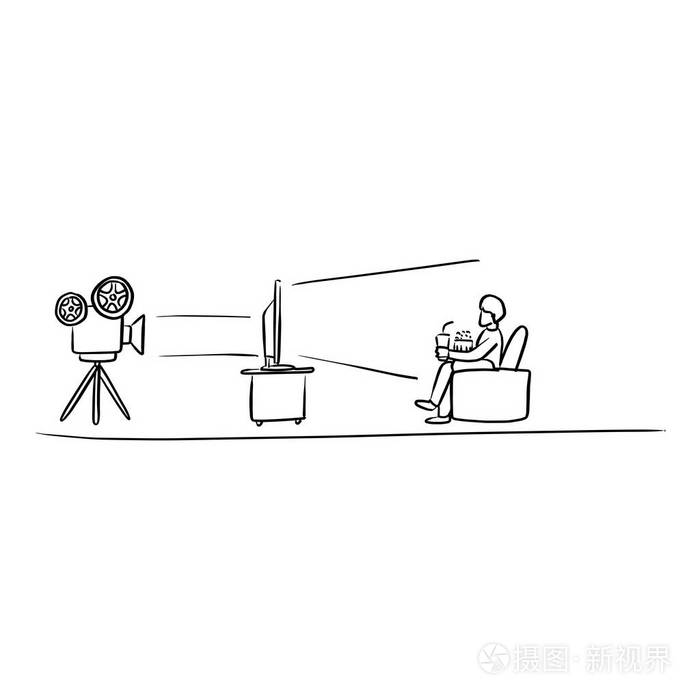 电影院简笔画儿童图片