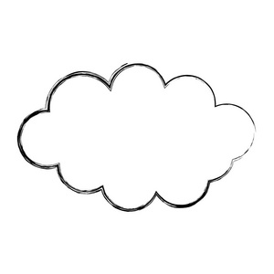 大自然蓬松的云天气在天空矢量插图
