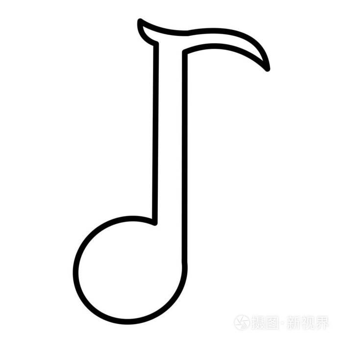 刻线音符符号节奏矢量插图插画 正版商用图片18blwz 摄图新视界