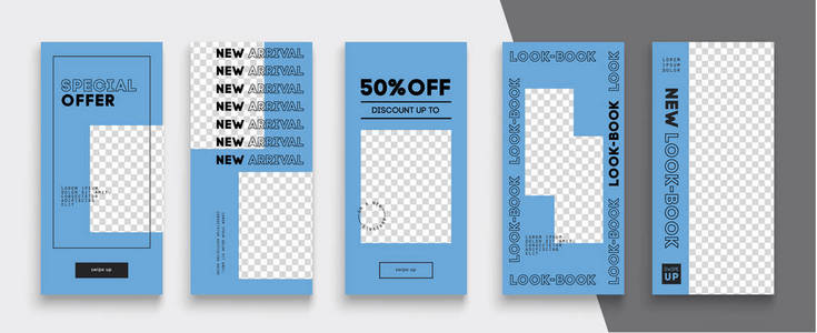 销售可编辑的Instagram故事模板。 流媒体。