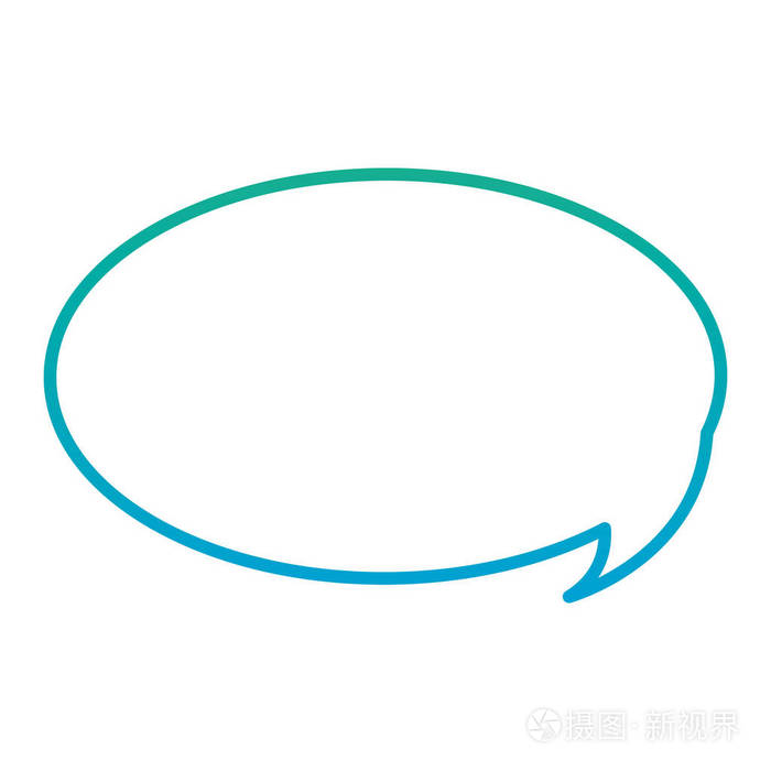 退化线路聊天气泡文本信息矢量图