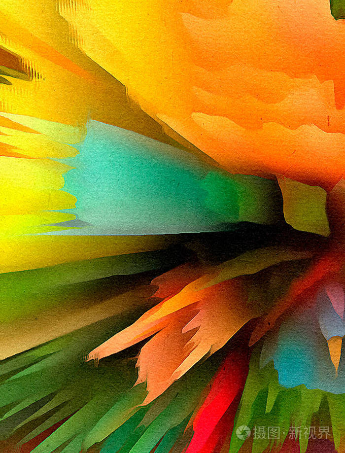 抽象的颜色背景. 精美的艺术版画. 印象主义风格抽象.