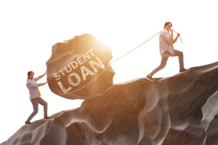 助学贷款的概念与昂贵的教育图片