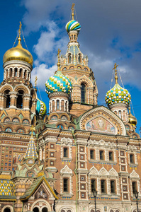 救世主教堂洒血是圣彼得堡俄罗斯的主要景点之一