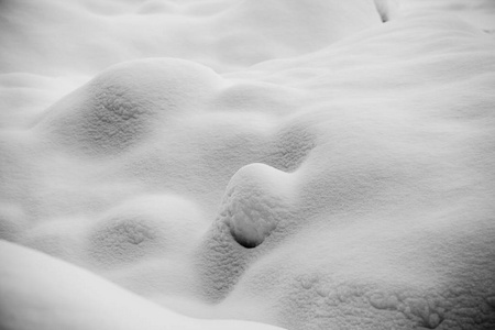 抽象的雪形，雪质
