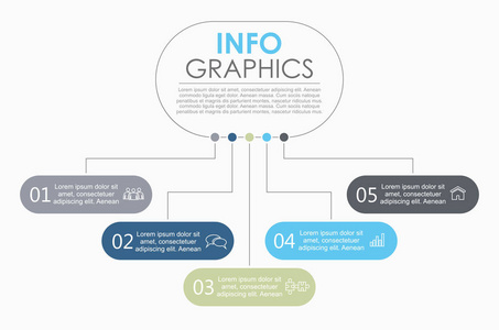 信息图表设计模板与地方为您的数据。矢量图