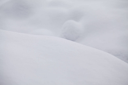 抽象的雪形，雪质