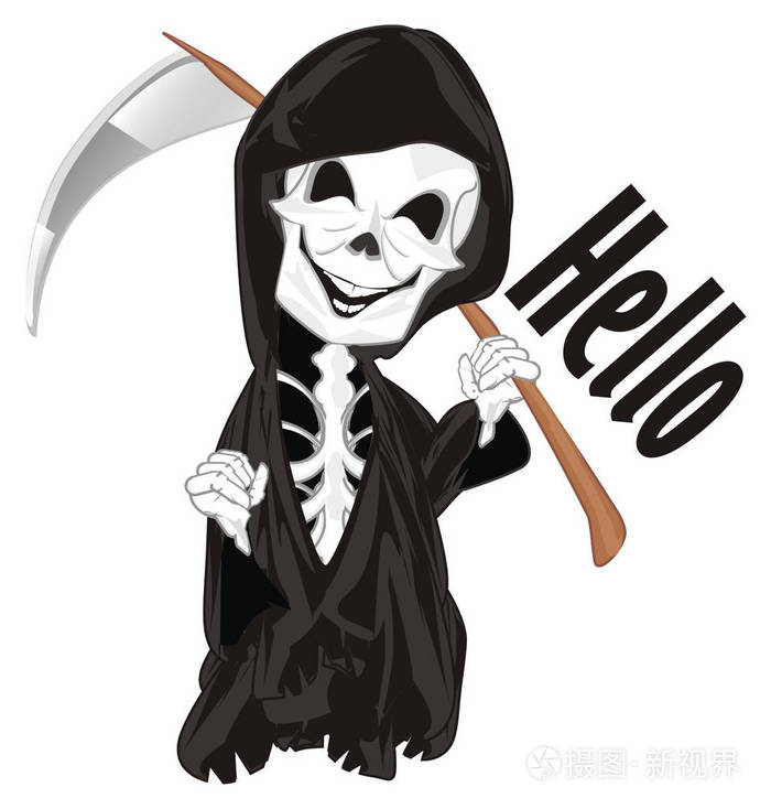 快乐的死亡和镰刀打招呼