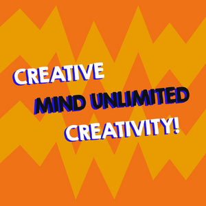 显示创造性思维无限创造力的写作笔记。商业照片展示了充满原创的想法辉煌的大脑几何设计之字形空白文本空间海报广告