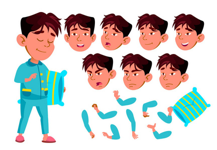 孤立的平面卡通人物插图照片