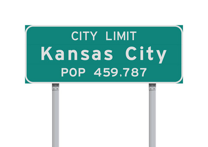 堪萨斯城限制绿道标志矢量图