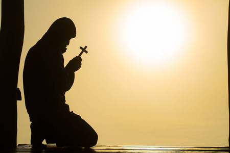 在阳光下的剪影图片