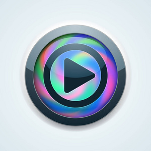 avi视频视频播放图标矢量插图照片