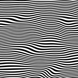 光学错觉. 弯曲的线条. 行动艺术.照片