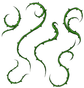 荆棘玫瑰图片-荆棘玫瑰素材-荆棘玫瑰插画-摄图新视界