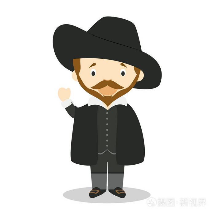 鲁本斯卡通人物矢量图儿童历史收藏