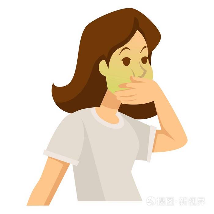 生病或怀孕女孩呕吐,早病,胃紊乱或功能障碍,药物和医疗保健